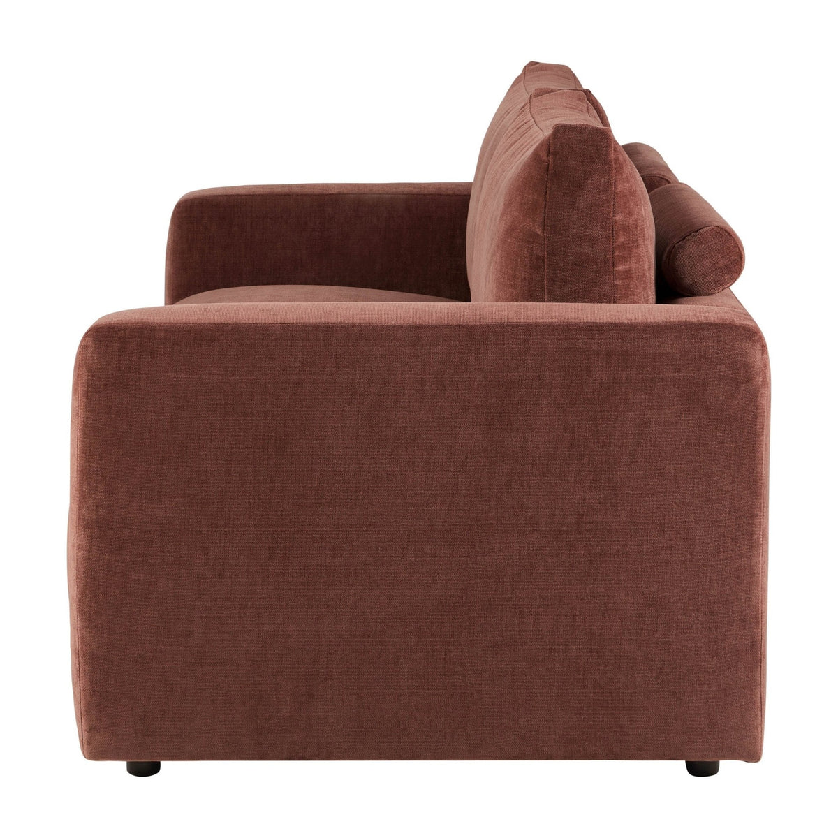 Dusklia - Chicago 3 Seater Sofa - Chenille Dark Rust