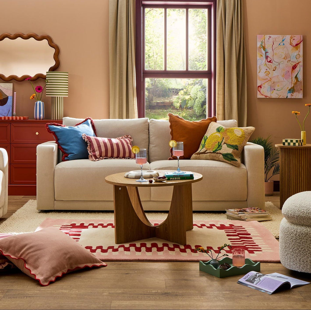 Dusklia - Chicago 3 Seater Sofa - Chenille Ivory