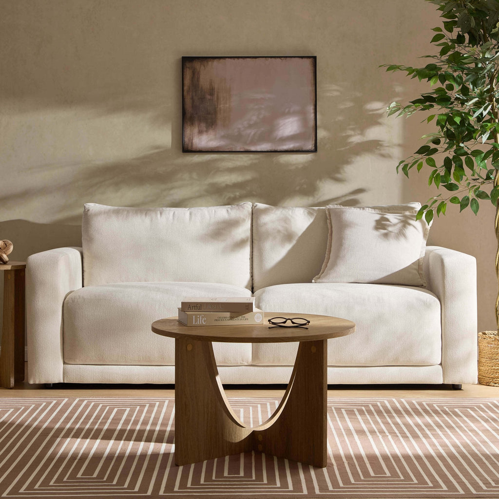 Dusklia - Chicago 3 Seater Sofa - Chenille Ivory