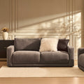 Dusklia - Chicago 3 Seater Sofa - Chenille Mushroom