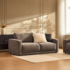 Dusklia - Chicago 3 Seater Sofa - Chenille Mushroom