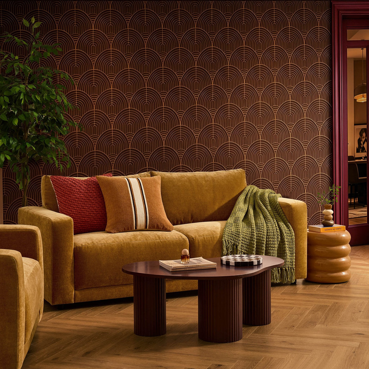 Dusklia - Chicago 3 Seater Sofa - Golden Haze
