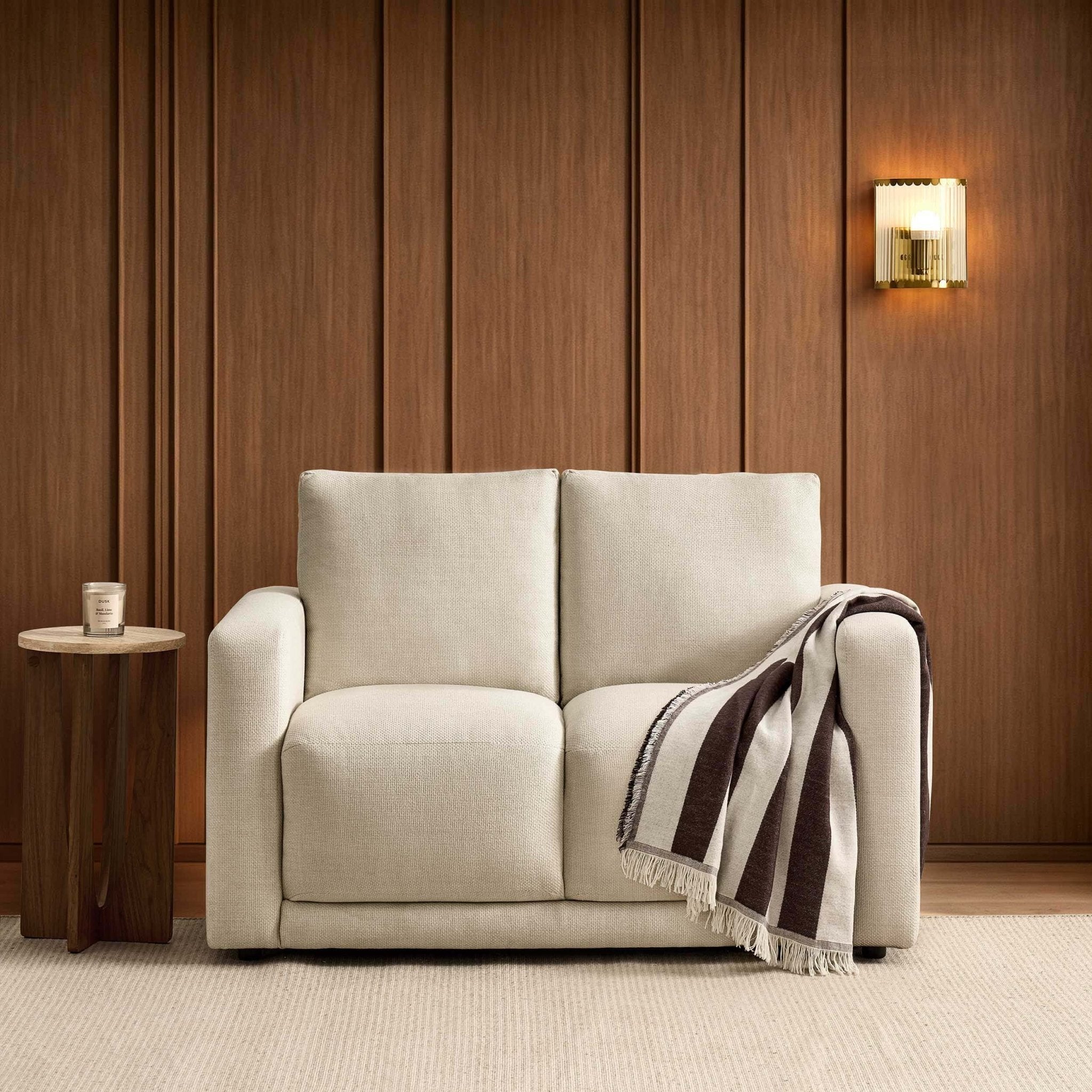 Dusklia - Chicago Small 2 Seater Sofa - Beige