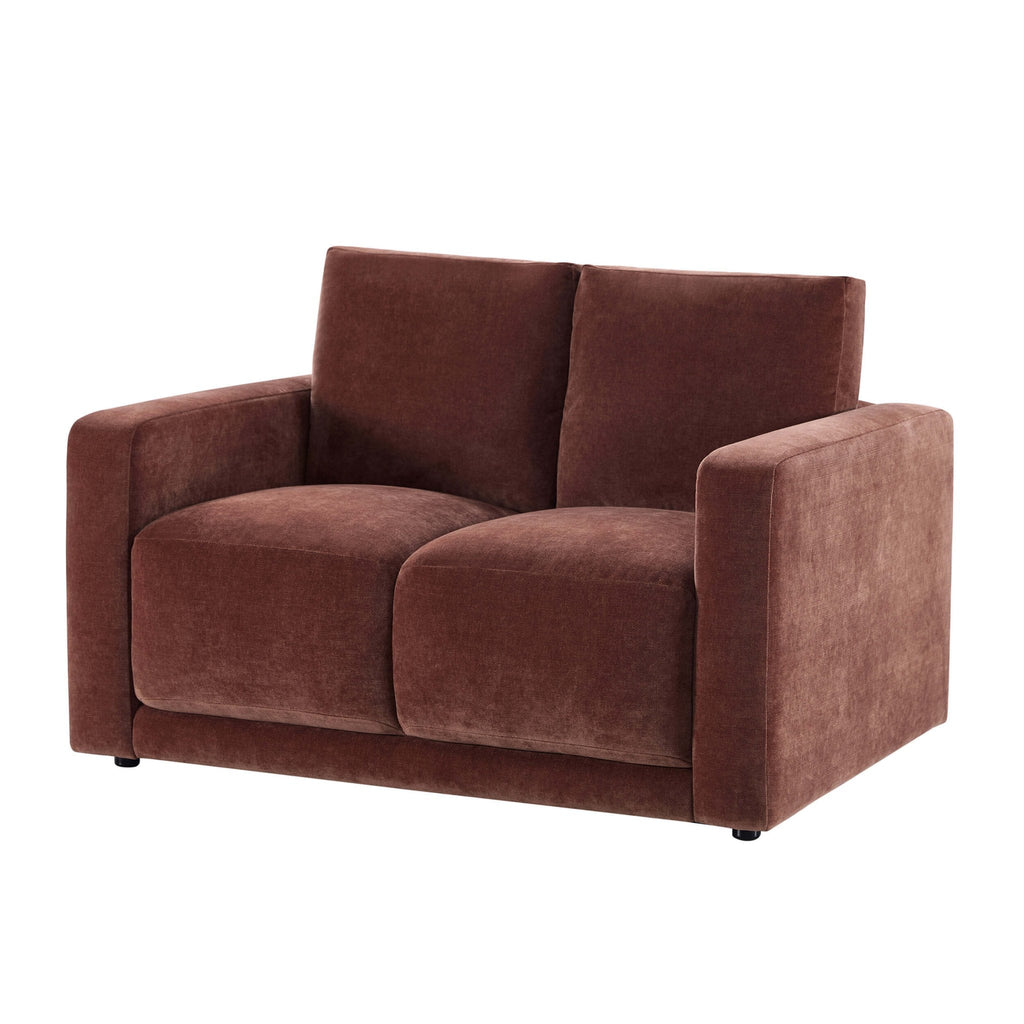 Dusklia - Chicago Small 2 Seater Sofa - Chenille Dark Rust