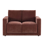 Dusklia - Chicago Small 2 Seater Sofa - Chenille Dark Rust