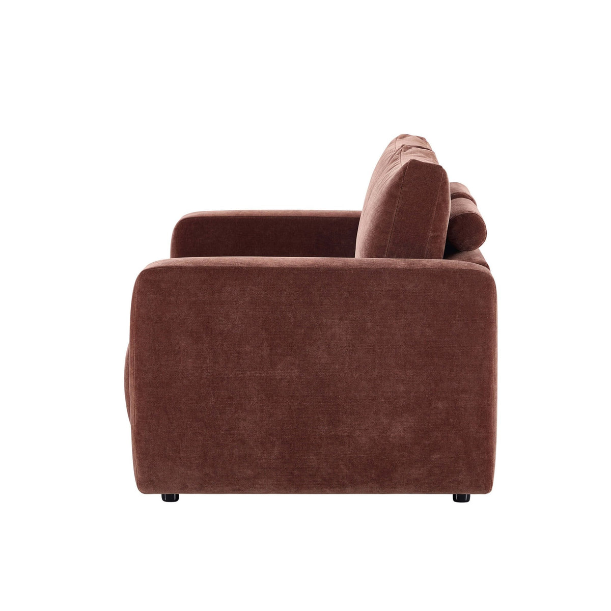 Dusklia - Chicago Small 2 Seater Sofa - Chenille Dark Rust