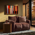 Dusklia - Chicago Small 2 Seater Sofa - Chenille Dark Rust