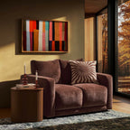 Dusklia - Chicago Small 2 Seater Sofa - Chenille Dark Rust