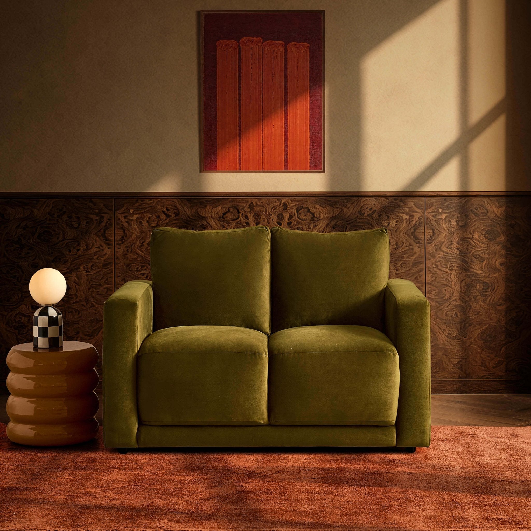 Dusklia - Chicago Small 2 Seater Sofa - Rich Green