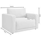 Dusklia - Chicago Loveseat - Chenille Mushroom