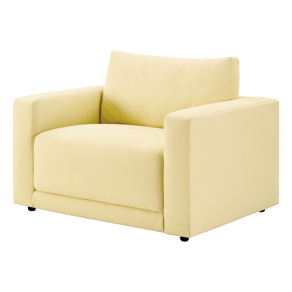 Dusklia - Chicago Loveseat - Butter Yellow