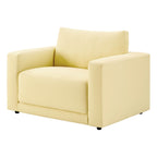 Dusklia - Chicago Loveseat - Butter Yellow