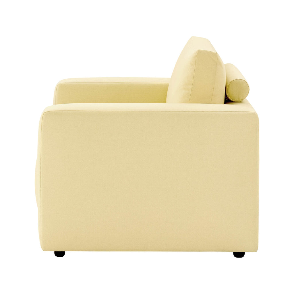 Dusklia - Chicago Loveseat - Butter Yellow