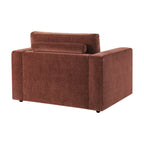 Dusklia - Chicago Loveseat - Chenille Dark Rust