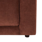 Dusklia - Chicago Loveseat - Chenille Dark Rust