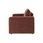 Dusklia - Chicago Loveseat - Chenille Dark Rust