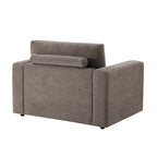 Dusklia - Chicago Loveseat - Chenille Mushroom