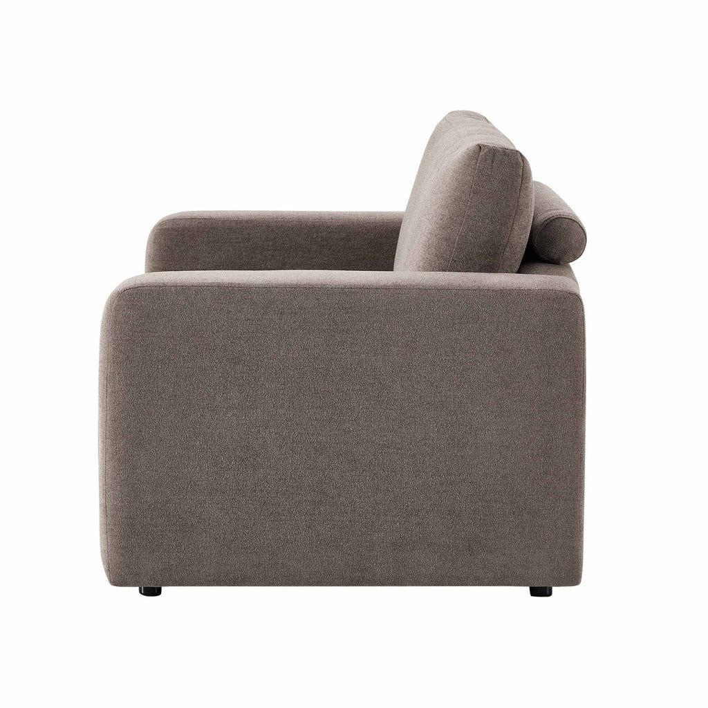 Dusklia - Chicago Loveseat - Chenille Mushroom