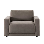 Dusklia - Chicago Loveseat - Chenille Mushroom