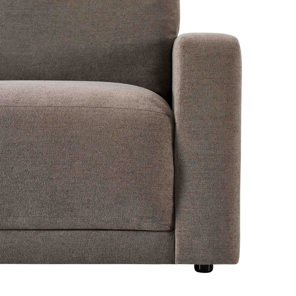 Dusklia - Chicago Loveseat - Chenille Mushroom