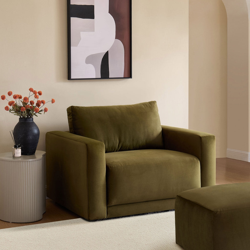 Dusklia - Chicago Loveseat - Rich Green