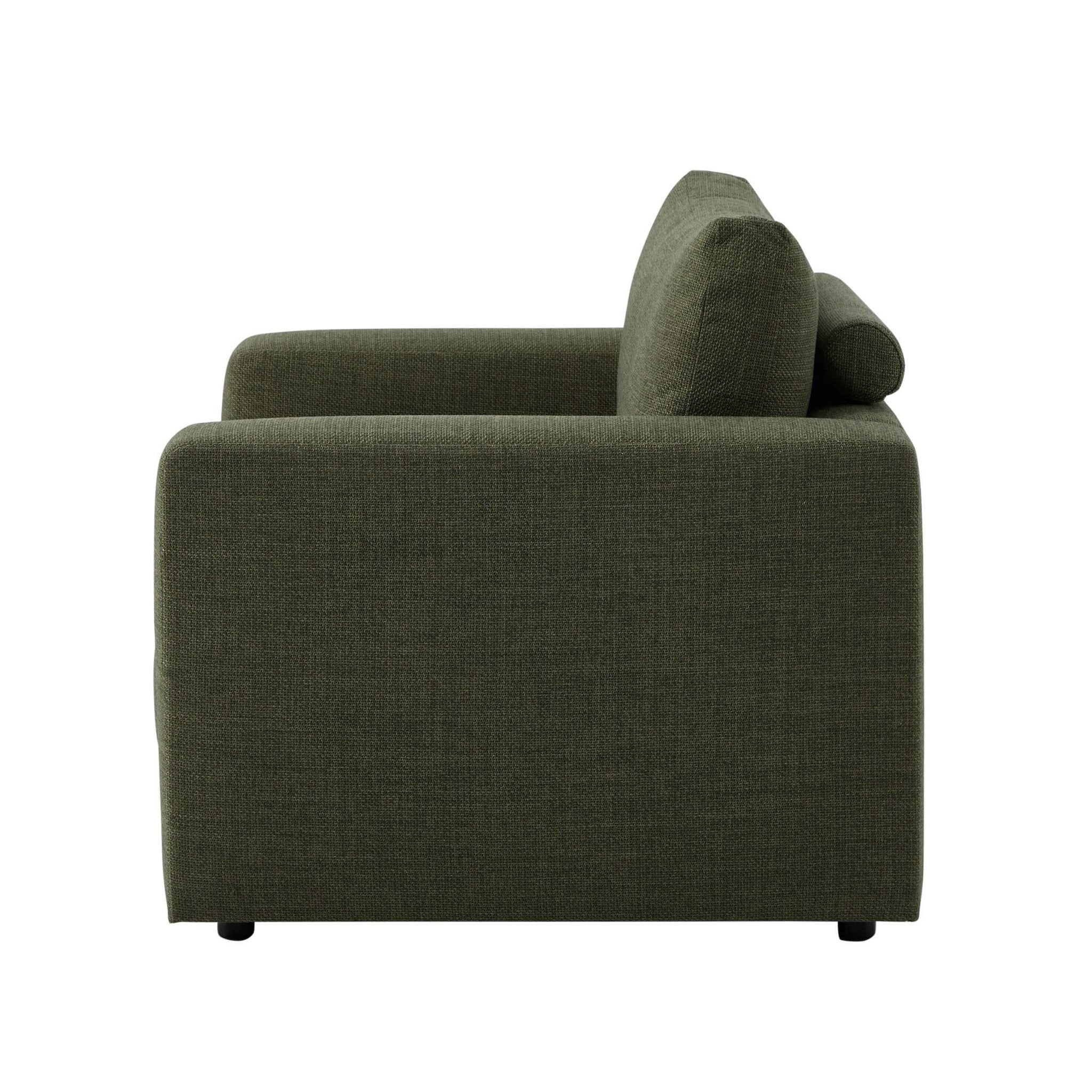 Dusklia - Chicago Loveseat - Woven Pine Green