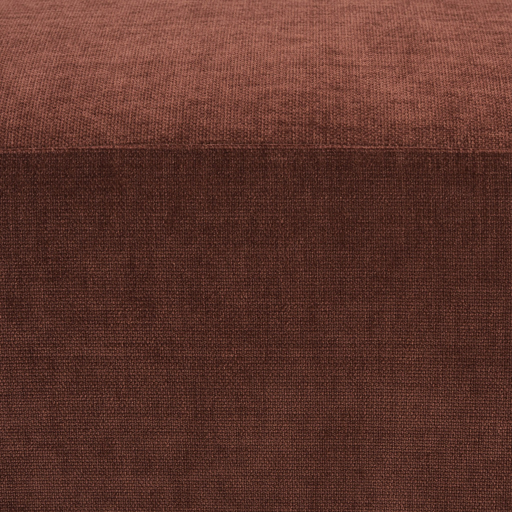 Dusklia - Chicago Pouffe - Chenille Dark Rust