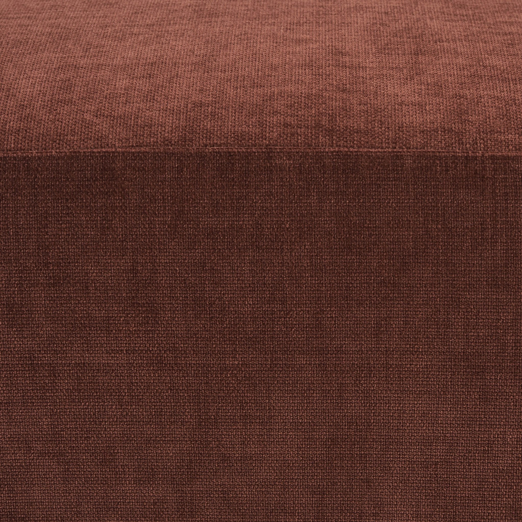 Dusklia - Chicago Pouffe - Chenille Dark Rust