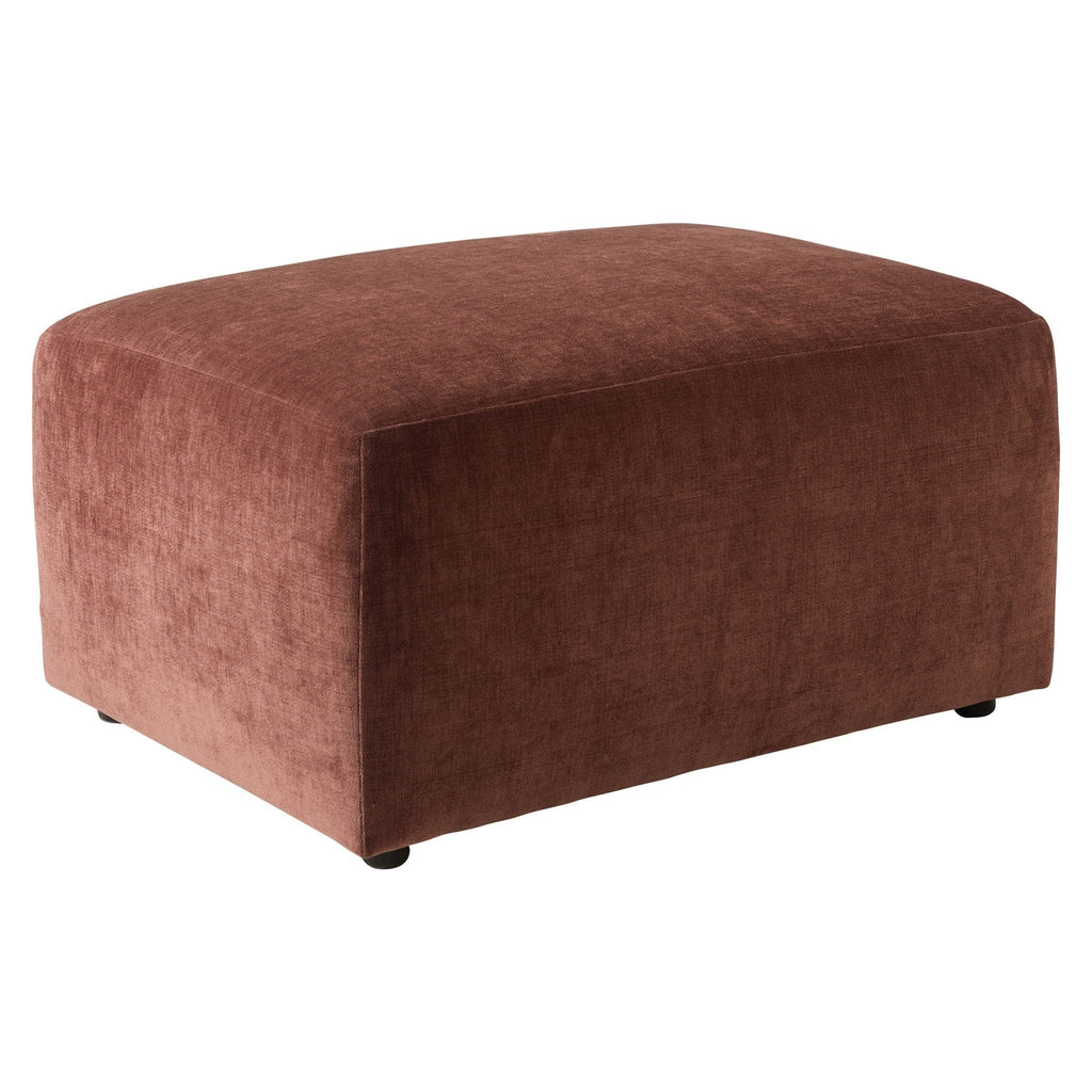 Dusklia - Chicago Pouffe - Chenille Dark Rust