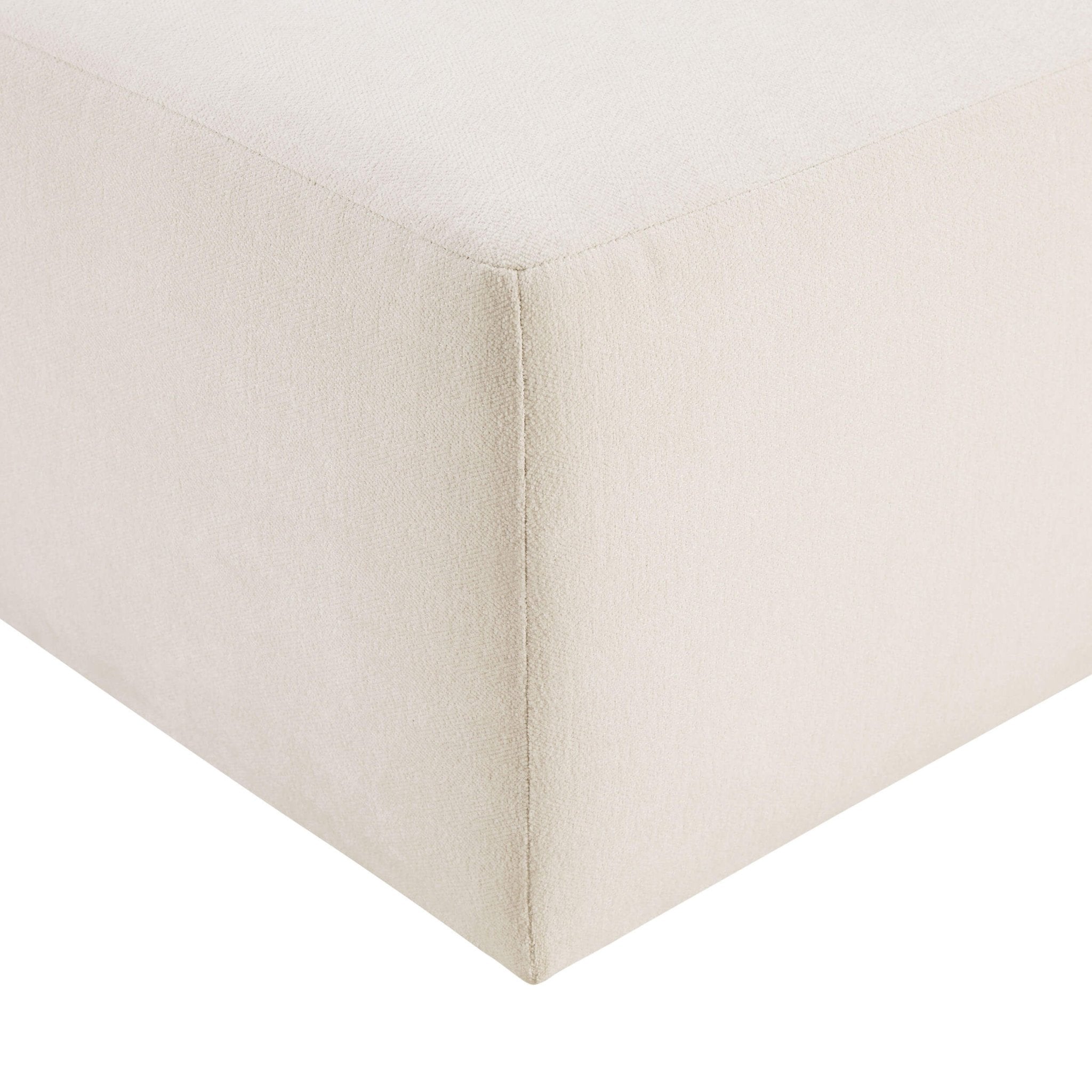 Dusklia - Chicago Pouffe - Chenille Ivory