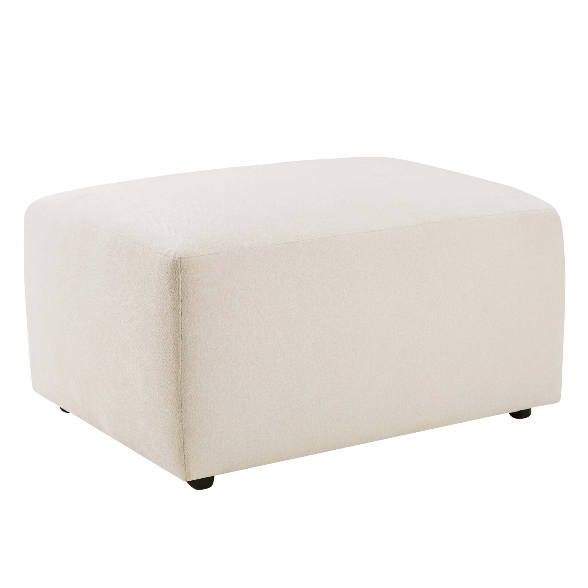 Dusklia - Chicago Pouffe - Chenille Ivory