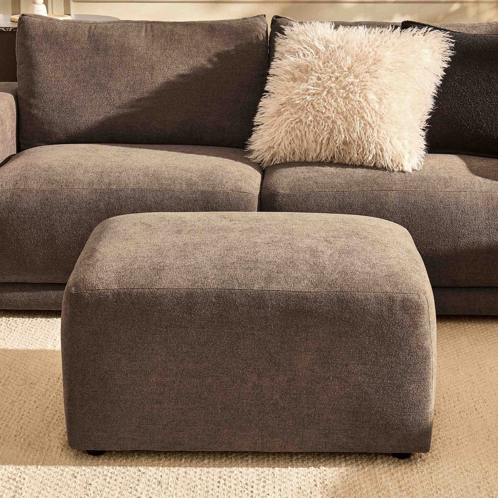 Dusklia - Chicago Pouffe - Chenille Mushroom