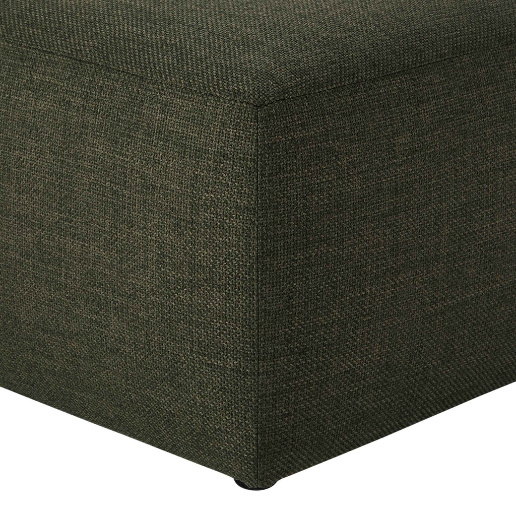 Dusklia - Chicago Pouffe - Woven Pine Green