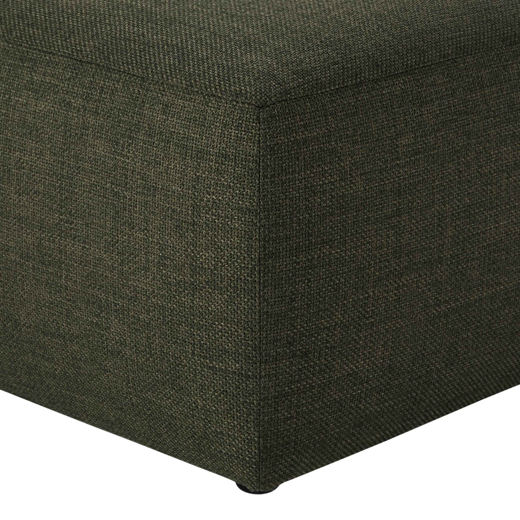 Dusklia - Chicago Pouffe - Woven Pine Green