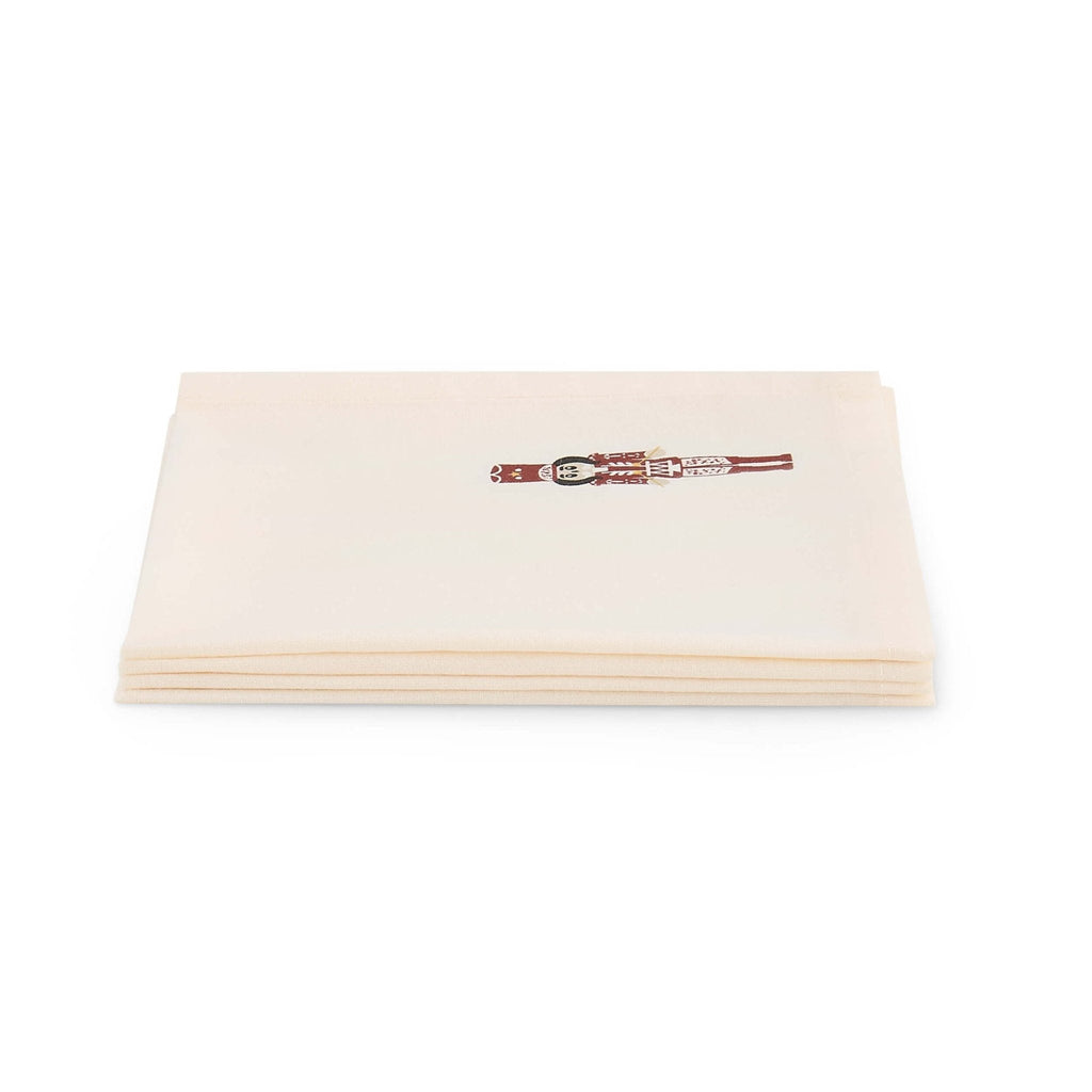 Lot de 4 serviettes Casse-Noisette de Noël - Rouge