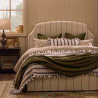 Dusklia - Chunky Chenille Throw - Olive Green