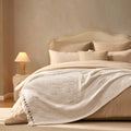 Dusklia - Chunky Chenille Throw - White