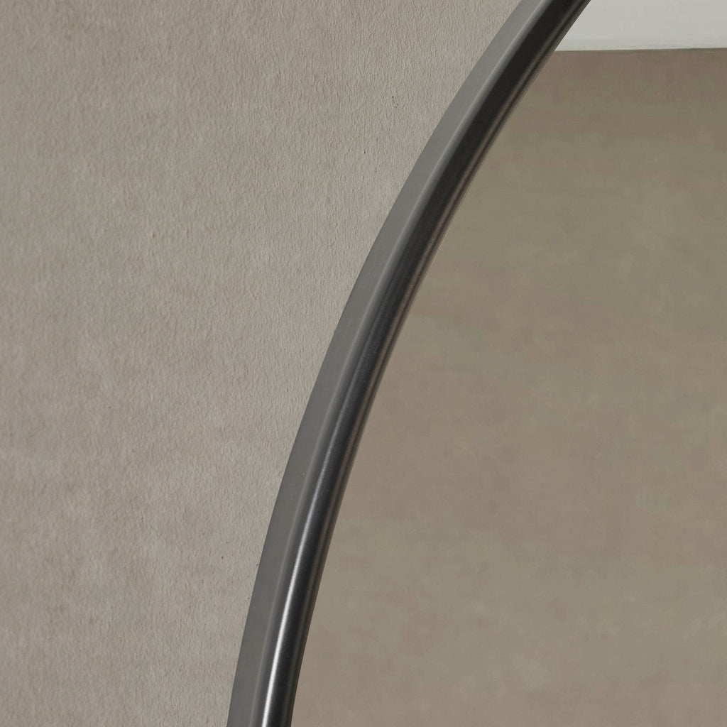Dusklia - Circle Wall Mirror - Black