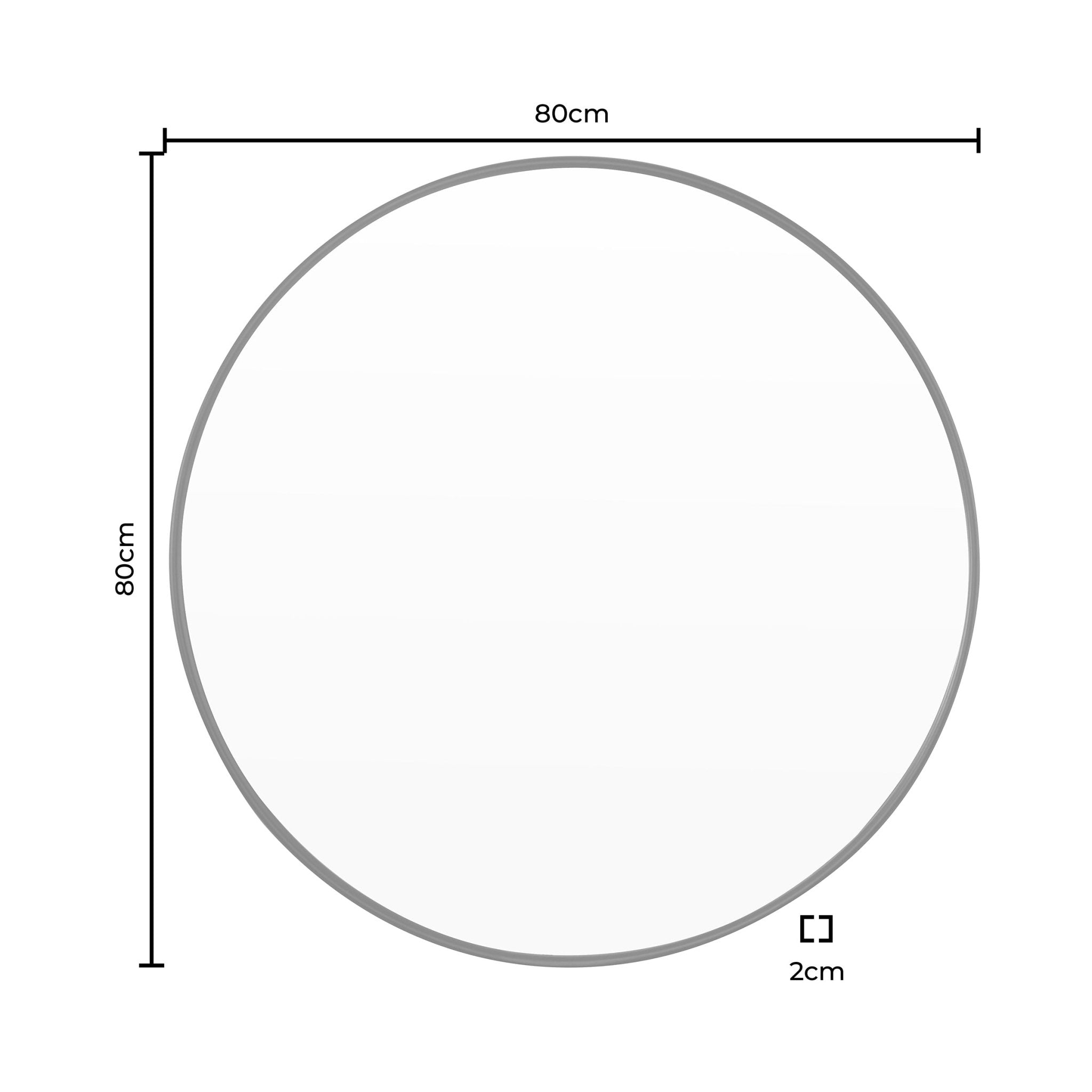 Dusklia - Circle Wall Mirror - Black