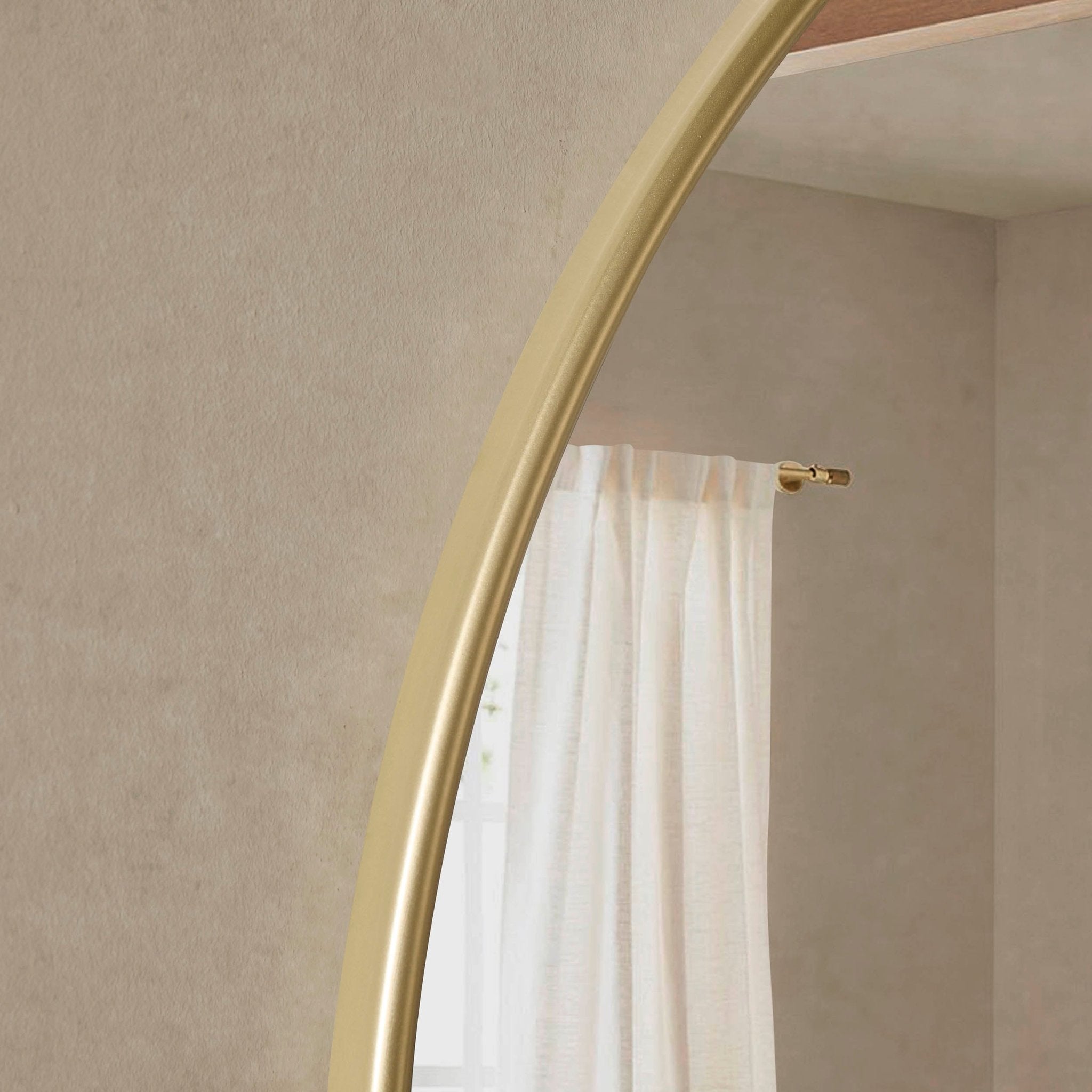 Dusklia - Circle Wall Mirror - Gold