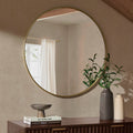 Dusklia - Circle Wall Mirror - Gold