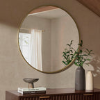 Dusklia - Circle Wall Mirror - Gold