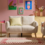 Dusklia - Clapham Small 2 Seater Sofa - Chenille Ivory