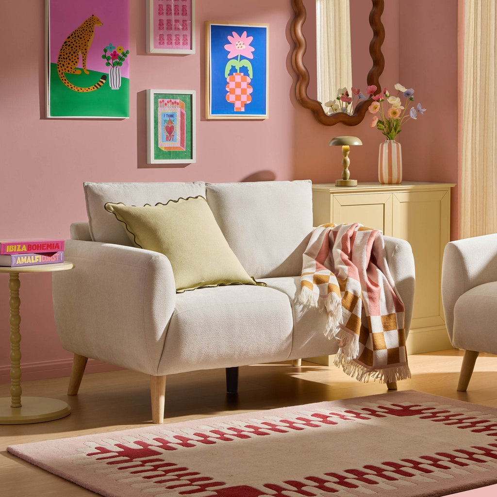 Dusklia - Clapham Small 2 Seater Sofa - Chenille Ivory