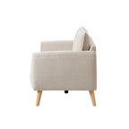 Dusklia - Clapham Small 2 Seater Sofa - Chenille Ivory