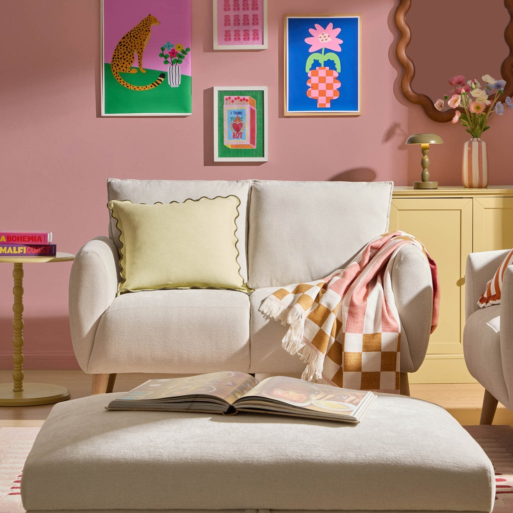 Dusklia - Clapham Small 2 Seater Sofa - Chenille Ivory