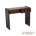 Dusklia - Cleo Acacia Wood Dressing Table Console - Walnut