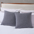 Dusklia - Contrast Pattern Cushion Cover - Midnight
