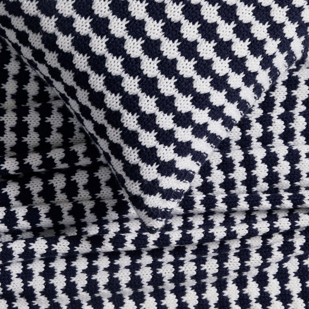 Dusklia - Contrast Pattern Sofa Cushion Cover - Midnight