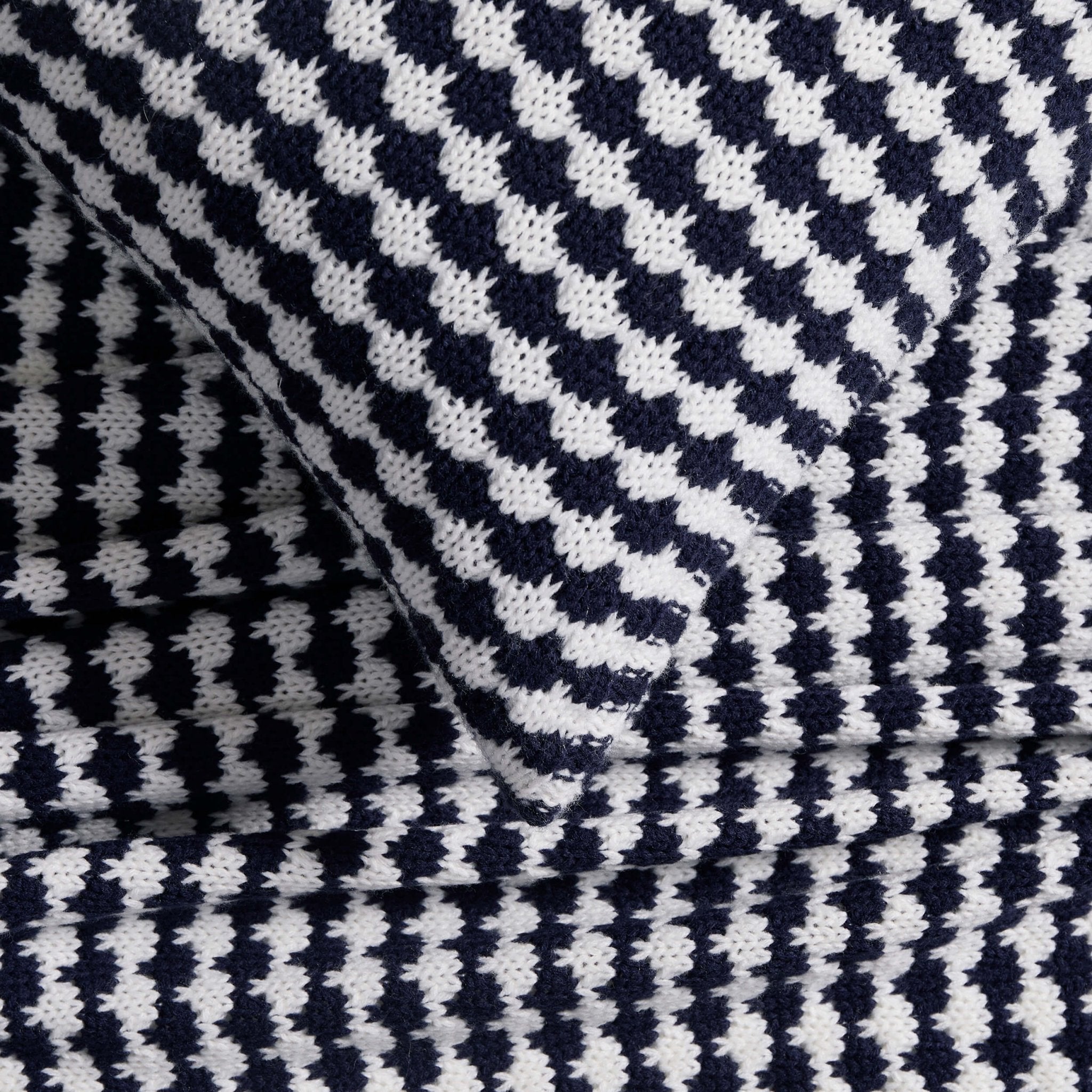 Dusklia - Contrast Pattern Sofa Cushion Cover - Midnight